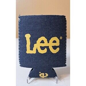 Lee Jeans Logo Beer Drink Coozie Insulated Can Cooler NEW Collectible Souvenir